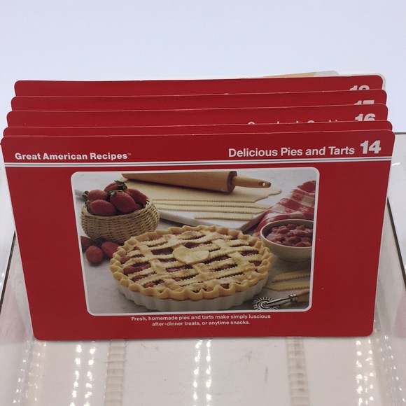 Vintage Great American Recipes Cards in Plastic Storage Box - Picture 13 of 16